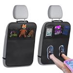 Kids Back Seat Cover with 3 Pocket Organizer