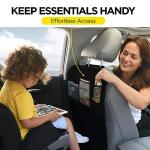 Kids Back Seat Cover with 3 Pocket Organizer