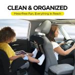 Kids Back Seat Cover with 3 Pocket Organizer