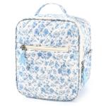 Aileam Insulated Lunch Bag for Women, Blue Flower