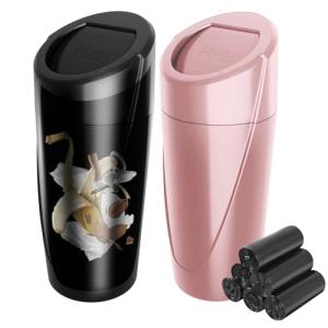Car Trash Can with 90 Bags - Waterproof & Easy Clean