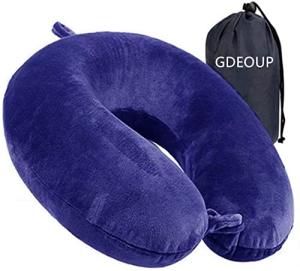 Memory Foam Travel Neck Pillow - Compact & Lightweight