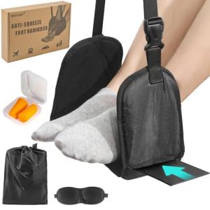 Portable Airplane Foot Hammock for Travel Comfort