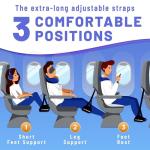 Memory Foam Airplane Foot Hammock for Travel