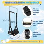Portable Airplane Foot Hammock for Travel Comfort
