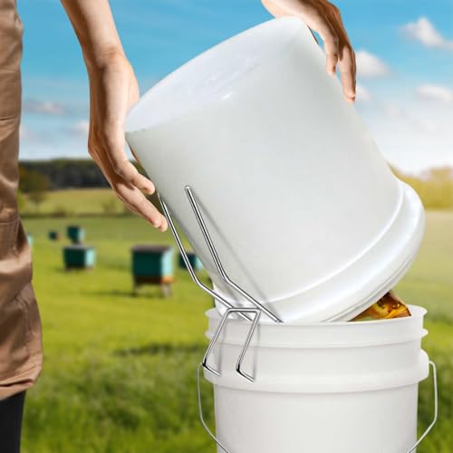 Bee Honey Bucket Rack Stand, Stainless Steel - 11.8