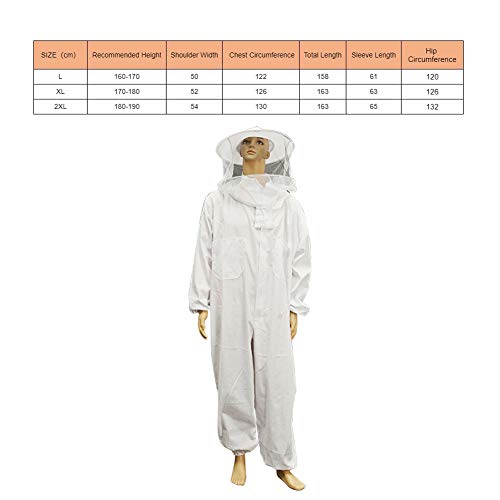 POHOVE Beekeeping Suit with Round Veil - Professional Essential
