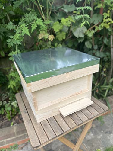 Tika Beehive: British Standard, White Pine, Metal Roof