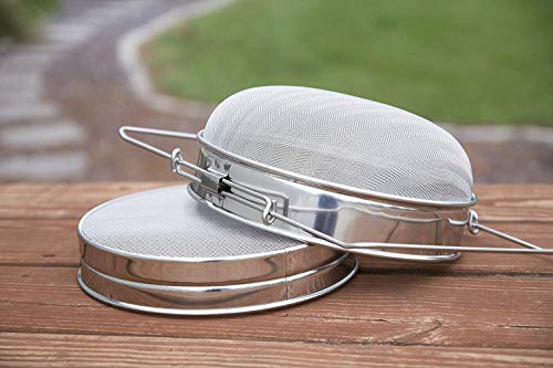 Honey Strainer: Double Sieve Stainless Steel Beekeeping Tool