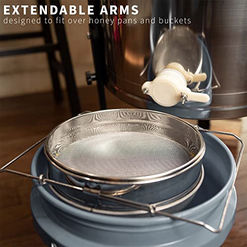 Honey Strainer: Double Sieve Stainless Steel Beekeeping Tool