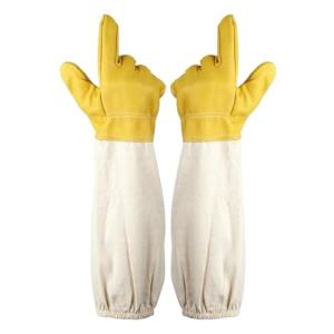 Goat Leather Beekeeper Gloves with Ventilated Sleeves