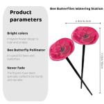 Metal Bee Watering Station - 4 Pack Garden Feeder