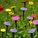 Metal Bee Watering Station - 4 Pack Garden Feeder