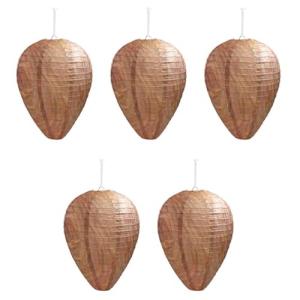 5 Fabric and Paper Simulated Wasp Nests