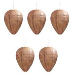 5 Fabric and Paper Simulated Wasp Nests