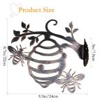 Rusty Metal Bee Hive Wall Art for Gardens
