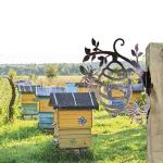 Rusty Metal Bee Hive Wall Art for Gardens