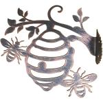 Rusty Metal Bee Hive Wall Art for Gardens