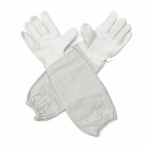 Beekeeping Goat Leather Gloves with Cotton Gauntlets