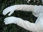 Beekeeping Goat Leather Gloves with Cotton Gauntlets