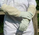 Beekeeping Goat Leather Gloves with Cotton Gauntlets