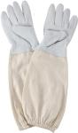 Beekeeping Goat Leather Gloves with Cotton Gauntlets