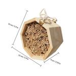 Wooden Bee House Set for Garden Pollinators