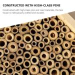 Wooden Bee House Set for Garden Pollinators