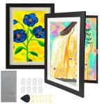 Kids Artwork Display Frame, 2 Pack (Black)