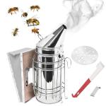 Stainless Steel Bee Hive Smoker with Heat Shield
