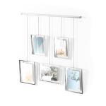 Adjustable Chrome Picture Frame Set for Five Photos