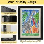 Kids Artwork Display Frame, 2 Pack (Black)