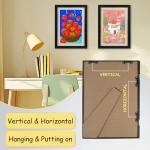 Kids Artwork Display Frame, 2 Pack (Black)