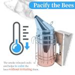 Stainless Steel Bee Hive Smoker with Heat Shield