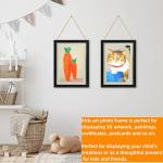 Kids Artwork Display Frame, 2 Pack (Black)