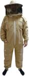 Olive Cotton Beekeeping Suit with Round Hat – Small