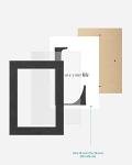 10-Piece Set of Stylish Black Picture Frames
