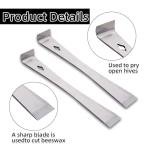 Stainless Steel Bee Hive Tool Set with Ergonomic Handles