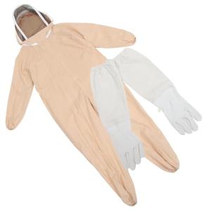 Beekeeping Suit with Gloves - Breathable Khaki XXL