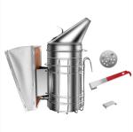 Stainless Steel Beekeeping Smoker with Heat Shield