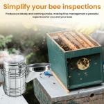Stainless Steel Beekeeping Smoker with Heat Shield