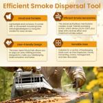 Stainless Steel Beekeeping Smoker with Heat Shield