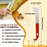 Stainless Steel Bee Hive Tool with J Hook