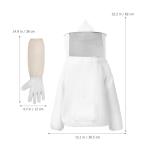 Ventilated Beekeeper Suit with Protective Gloves Set