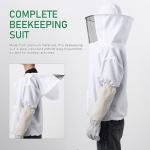 Ventilated Beekeeper Suit with Protective Gloves Set