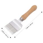 Stainless Steel Uncapping Fork with Wooden Handle