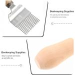 Stainless Steel Uncapping Fork with Wooden Handle