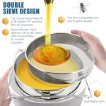 Stainless Steel Honey Strainer with Adjustable Handles