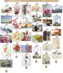 Wooden Photo Frame with Clips for Bee Art Display