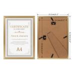 Gold A4 Picture Frames for Bee Art Display, 7-Pack